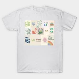 cool poster prints collage T-Shirt